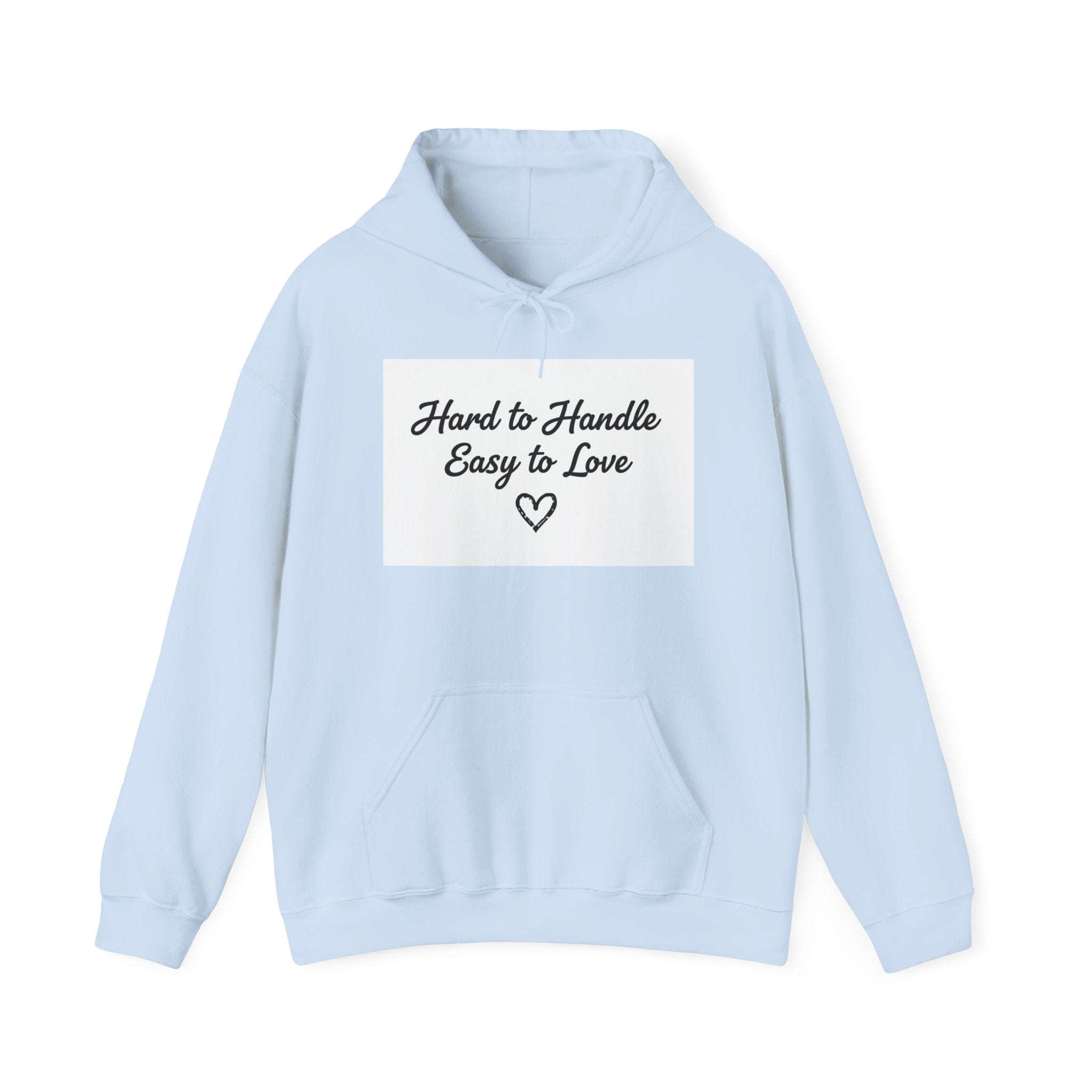 Stay Wild / Hard to Handle Hoodie — Graphic Heart Quote Pullover
