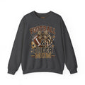 Football & Cheer Mom Sweatshirt — Leopard Print Pom Pom & Football Graphic