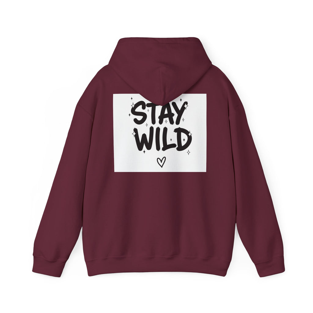 Stay Wild / Hard to Handle Hoodie — Graphic Heart Quote Pullover