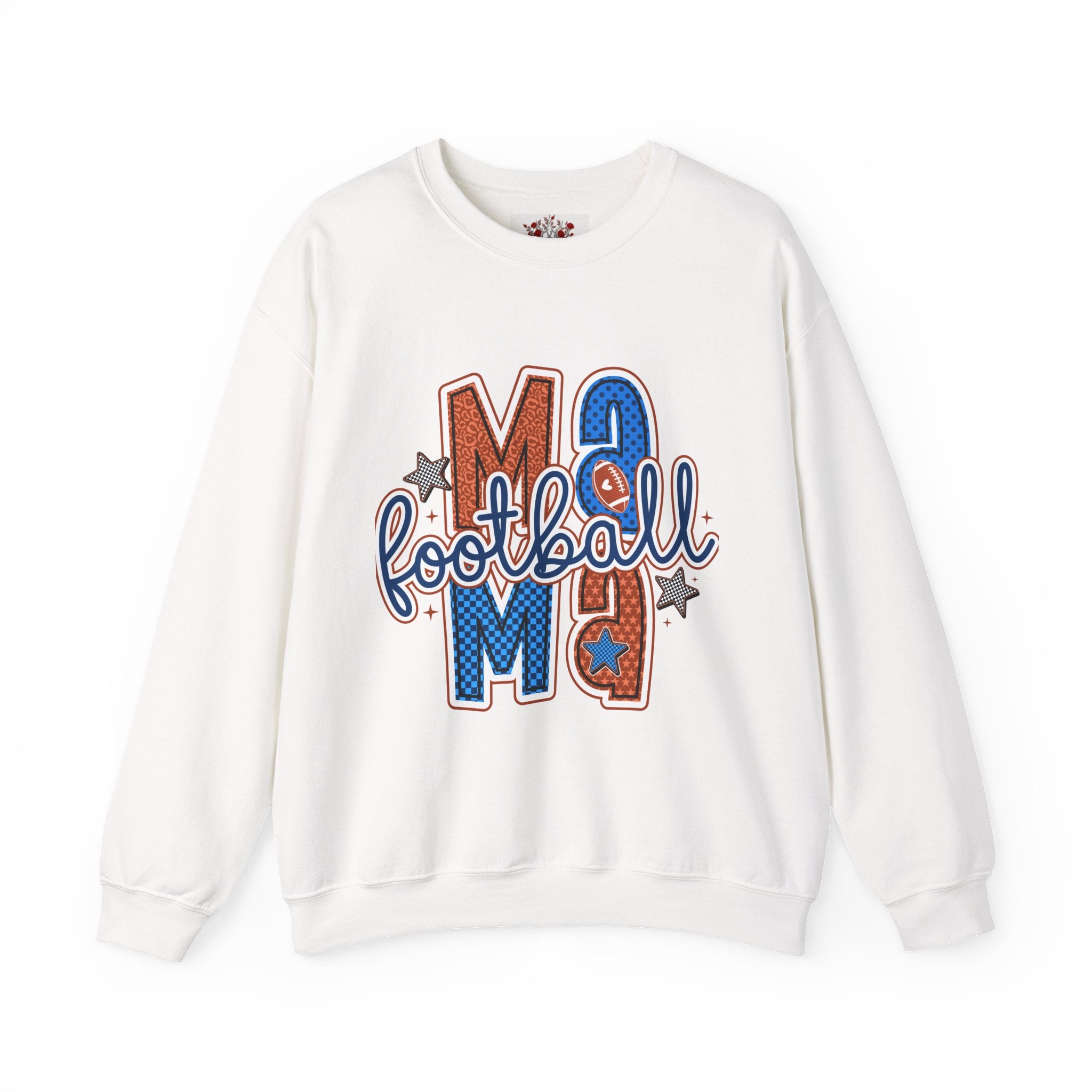 Football Mom Crewneck Sweatshirt — Mom Football Graphic Pullover
