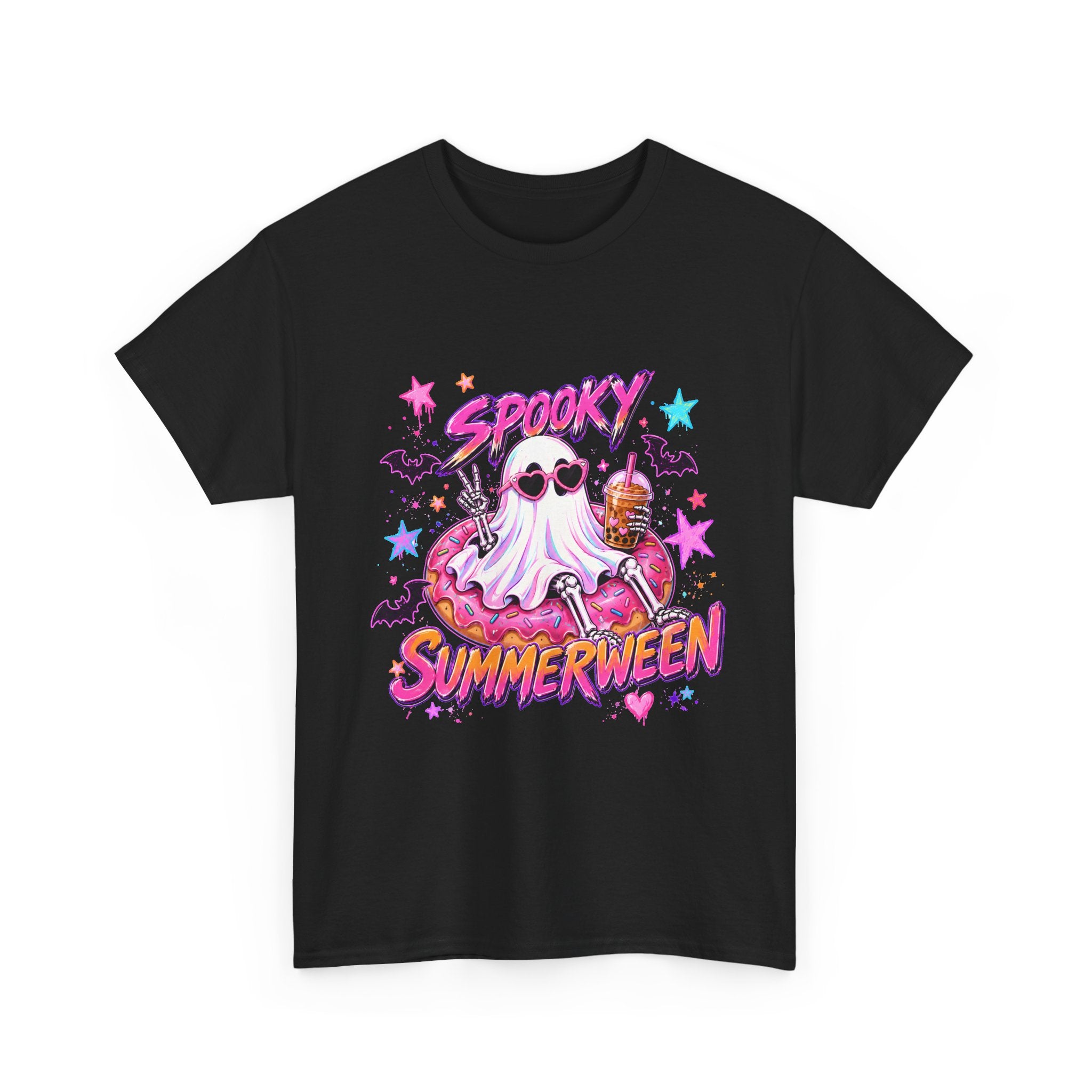 Spooky Summerween T-Shirt — Cute Ghost Donut Halloween Tee
