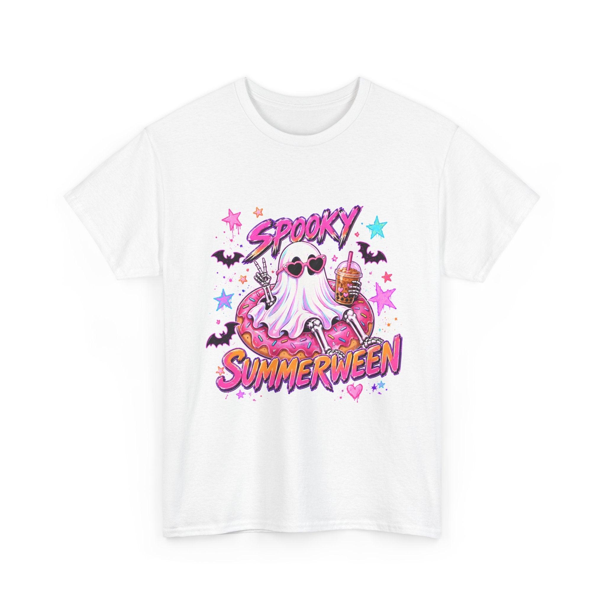 Spooky Summerween T-Shirt — Cute Ghost Donut Halloween Tee