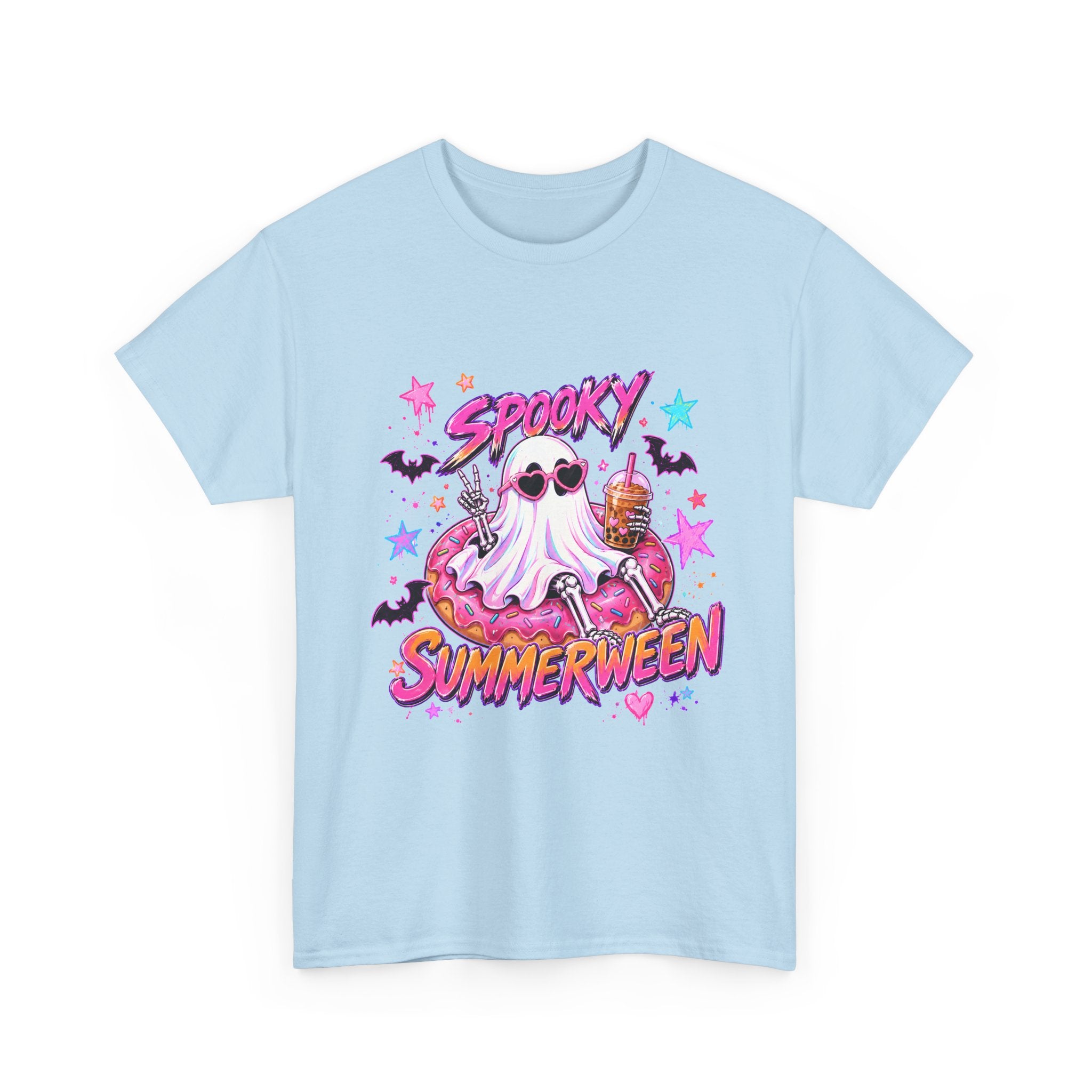 Spooky Summerween T-Shirt — Cute Ghost Donut Halloween Tee