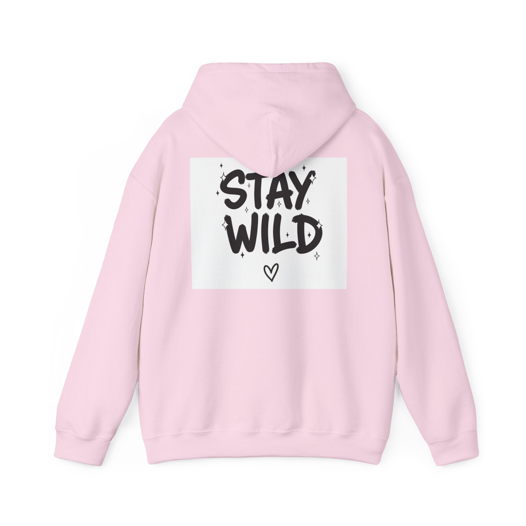 Stay Wild / Hard to Handle Hoodie — Graphic Heart Quote Pullover