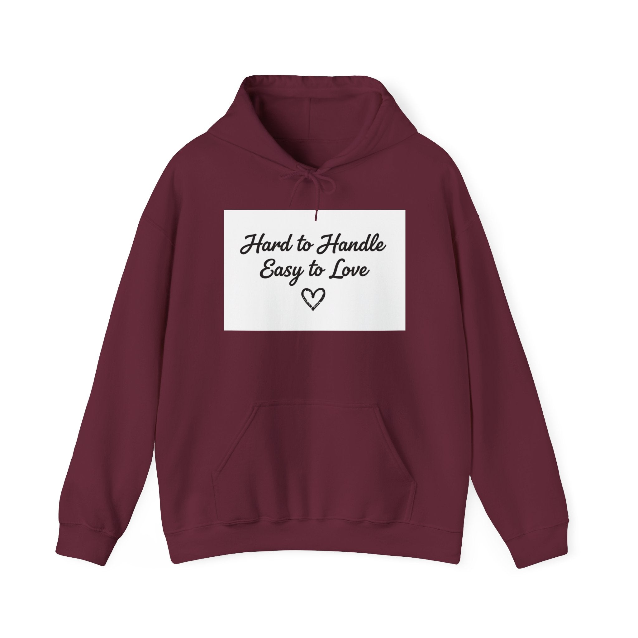 Stay Wild / Hard to Handle Hoodie — Graphic Heart Quote Pullover