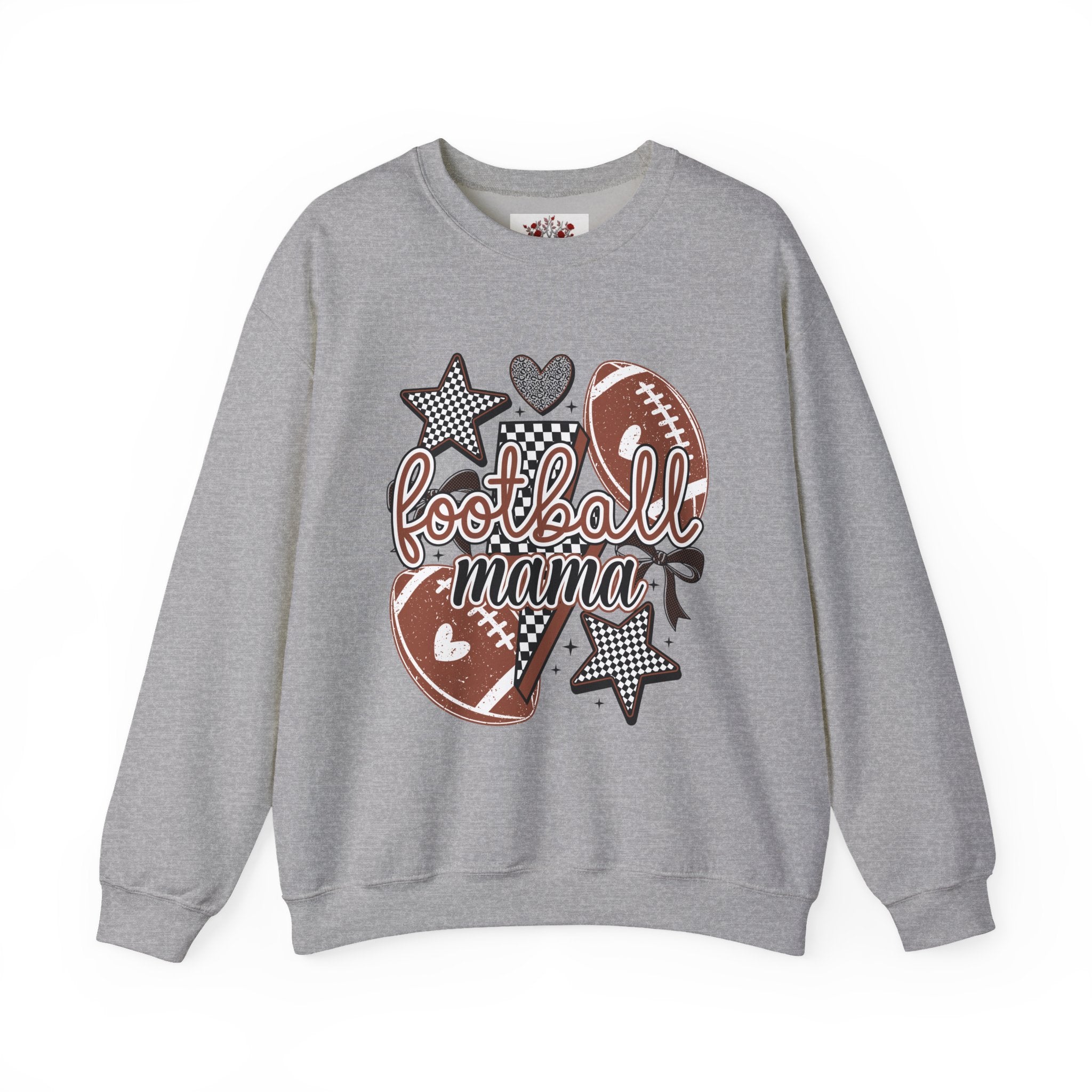 Football Mama Crewneck Sweatshirt – Cute Football Design for Proud Moms