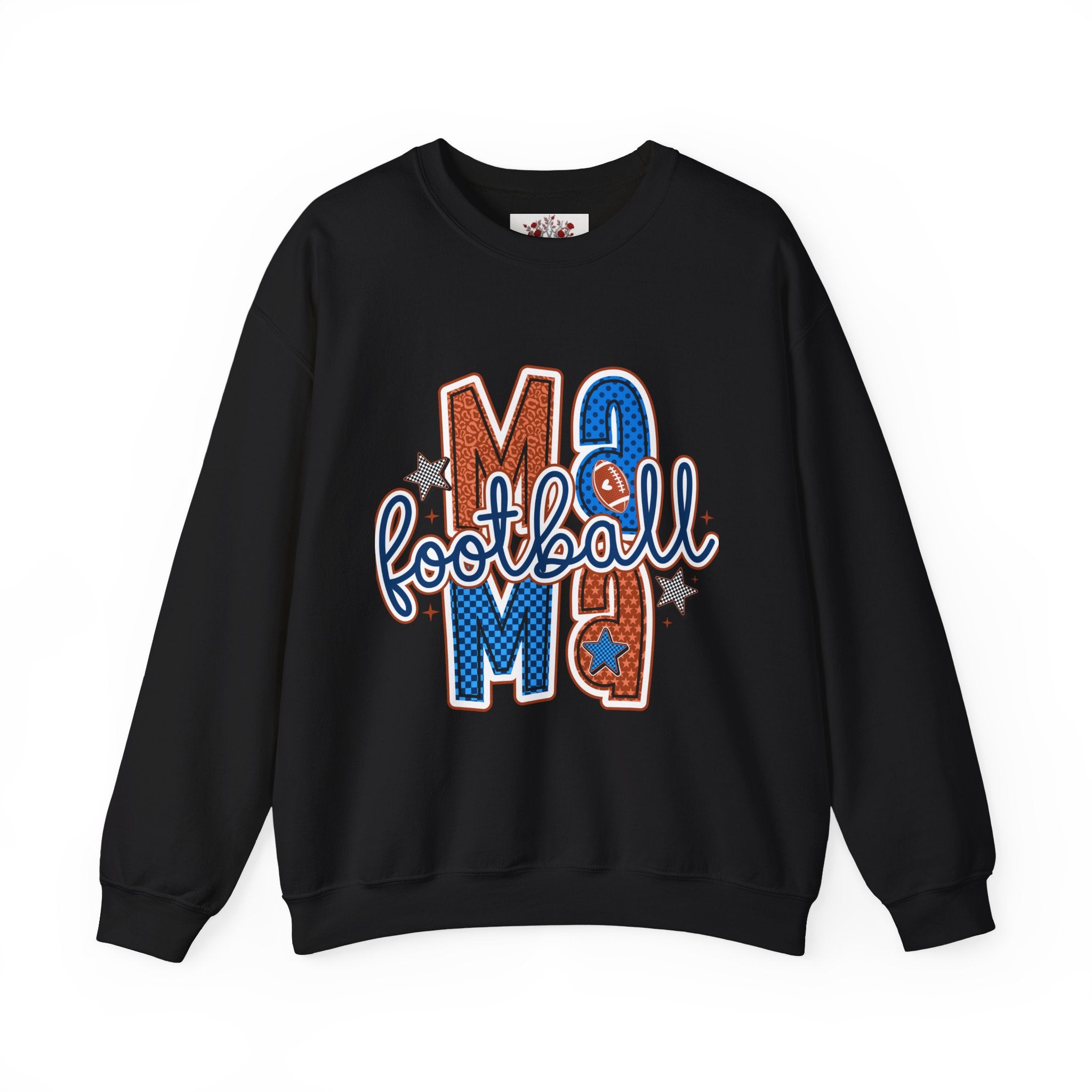 Football Mom Crewneck Sweatshirt — Mom Football Graphic Pullover