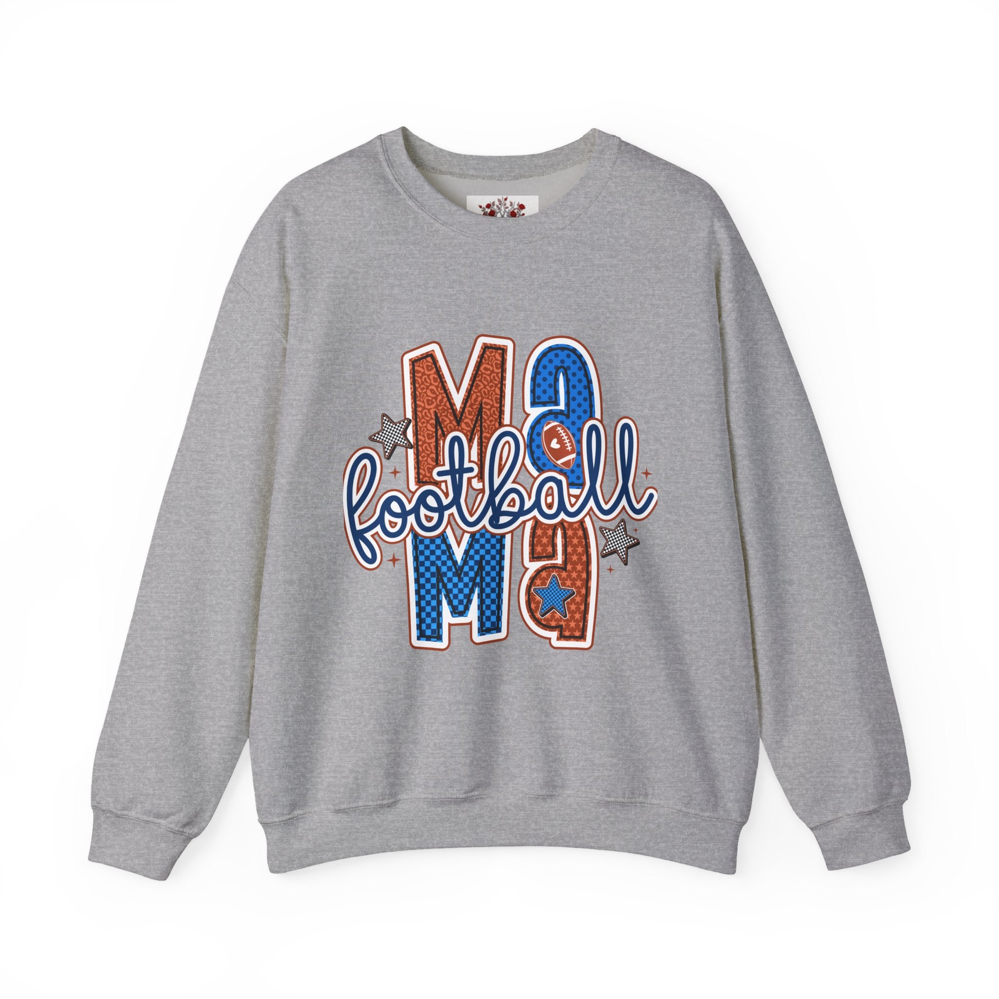 Football Mom Crewneck Sweatshirt — Mom Football Graphic Pullover