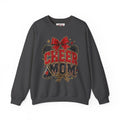 Cheer Mom Crewneck Sweatshirt — Sparkling Pom-Pom & Bow Graphic