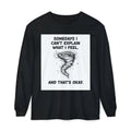 Long Sleeve Tee — "Somedays I Can't Explain What I Feel" Tornado Graphic