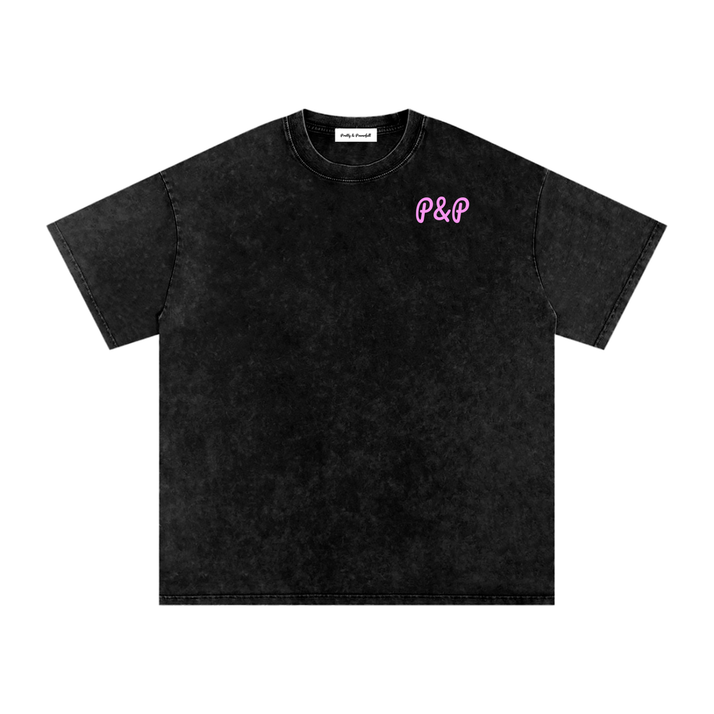 P&P Washed Oversized Cotton T-Shirt