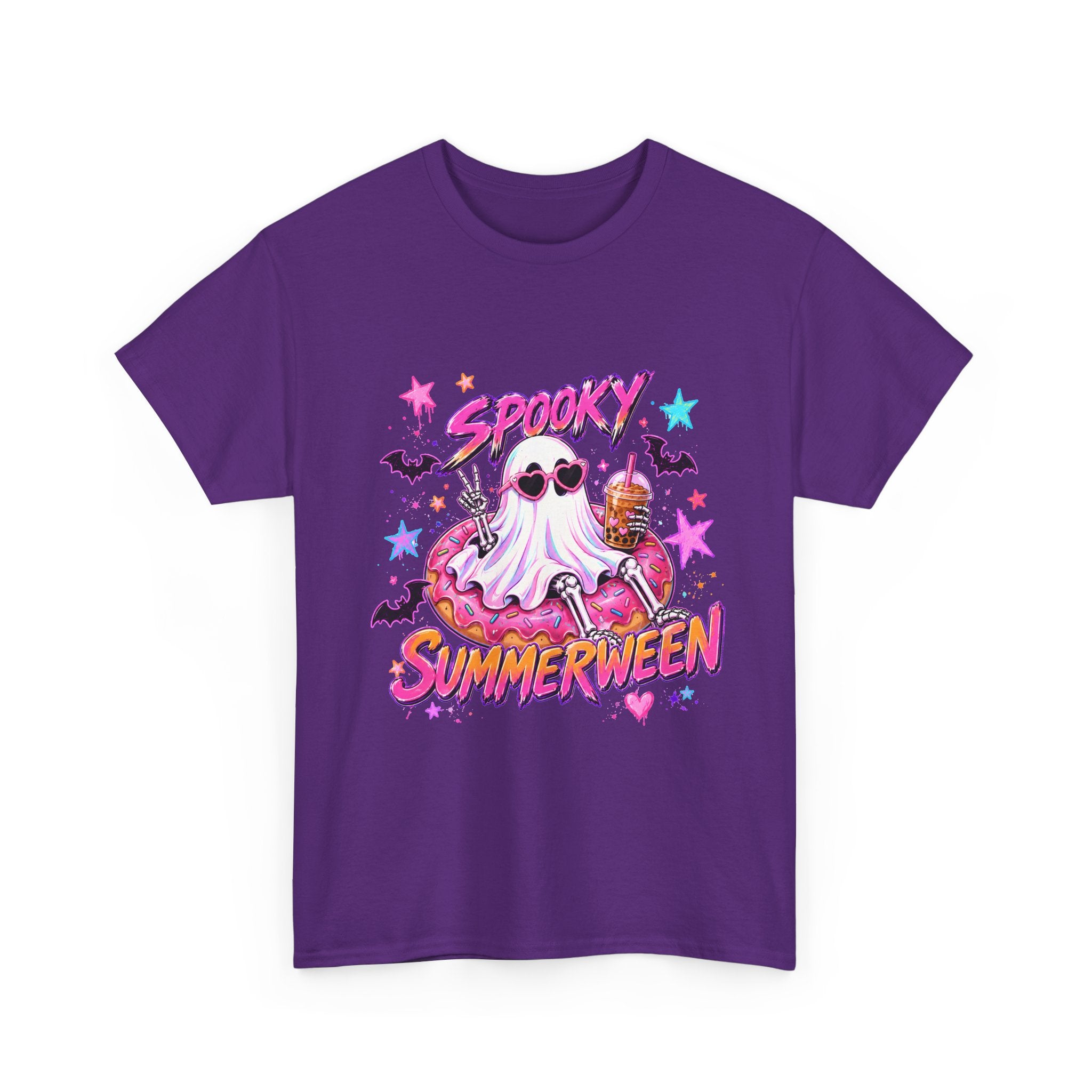Spooky Summerween T-Shirt — Cute Ghost Donut Halloween Tee