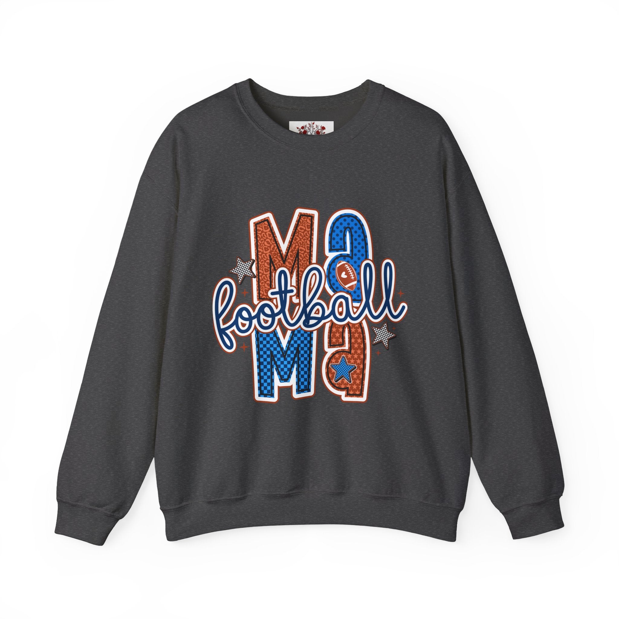 Football Mom Crewneck Sweatshirt — Mom Football Graphic Pullover